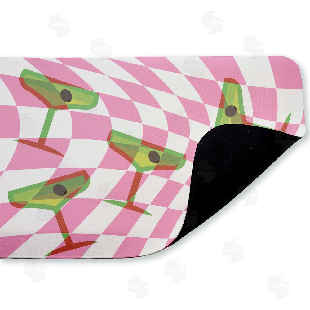Stupell Studio | Bright Retro Cocktail Glasses Anti-Fatigue Mat