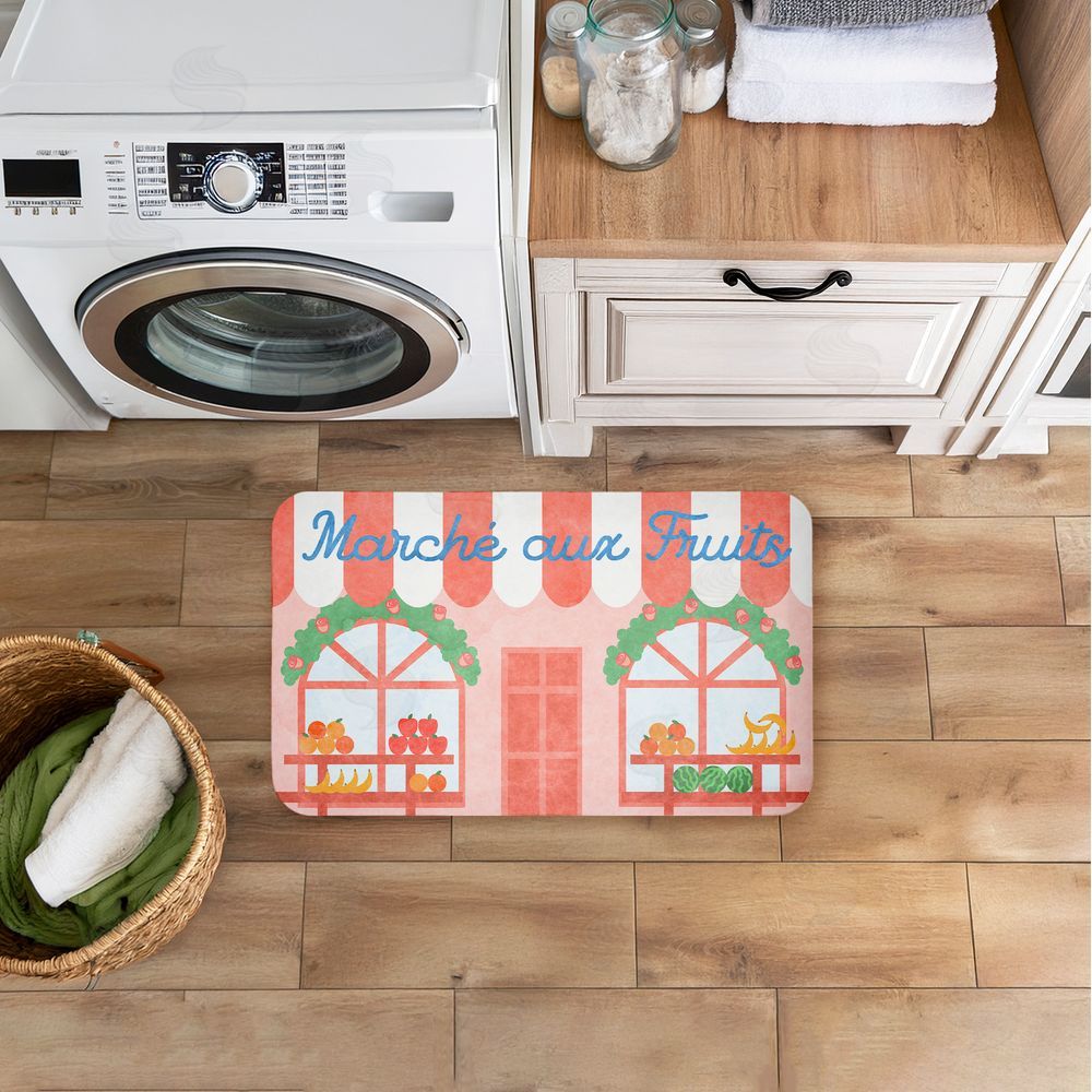 Stupell Studio | French Fruit Market Kitchen Anti-Fatigue Mat