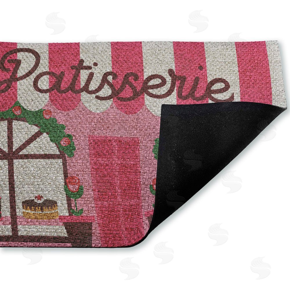 Stupell Studio | Patisserie Shop Windows Faux Sisal Door Mat