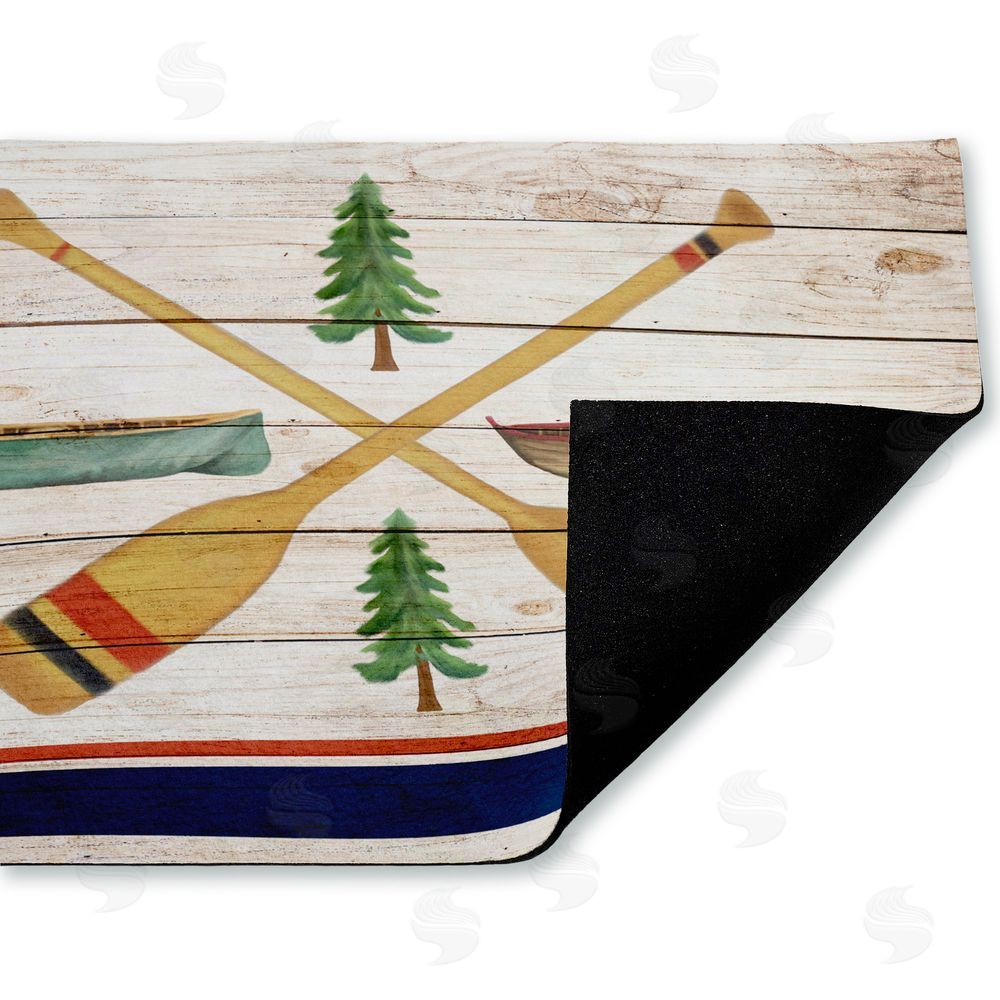 Kim Allen | Exploring Rustic Canoe Paddles Non-Woven Door Mat
