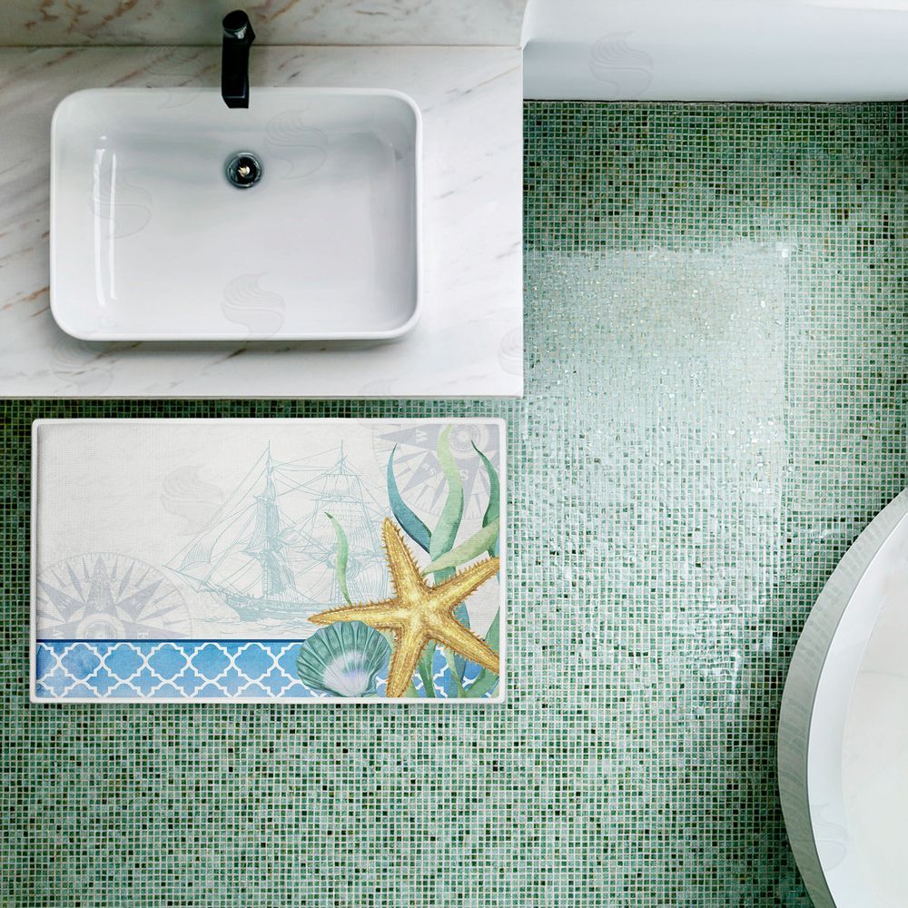 Kim Allen | Bayside Sea Life & Ship Plush Bath Mat