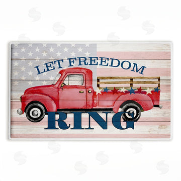 Kim Allen | Let Freedom Ring Truck Plush Bath Mat
