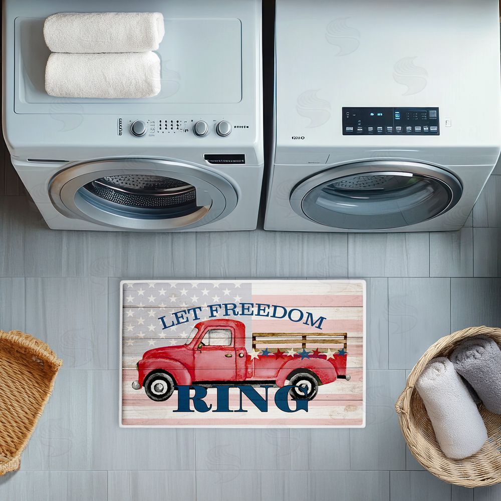 Kim Allen | Let Freedom Ring Truck Plush Bath Mat