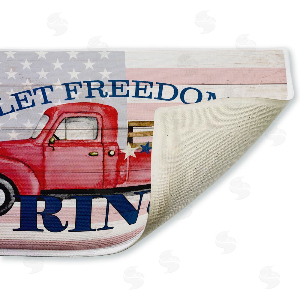 Kim Allen | Let Freedom Ring Truck Plush Bath Mat
