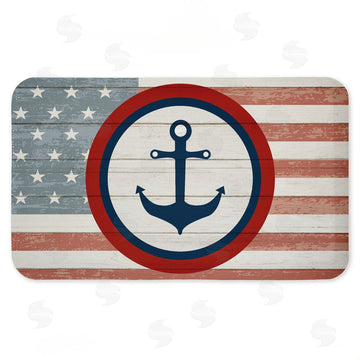 Kim Allen | Nautical Flag with Anchor Anti-Fatigue Mat