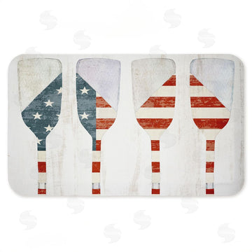 Kim Allen | Patriotic Flag Boat Paddles Anti-Fatigue Mat