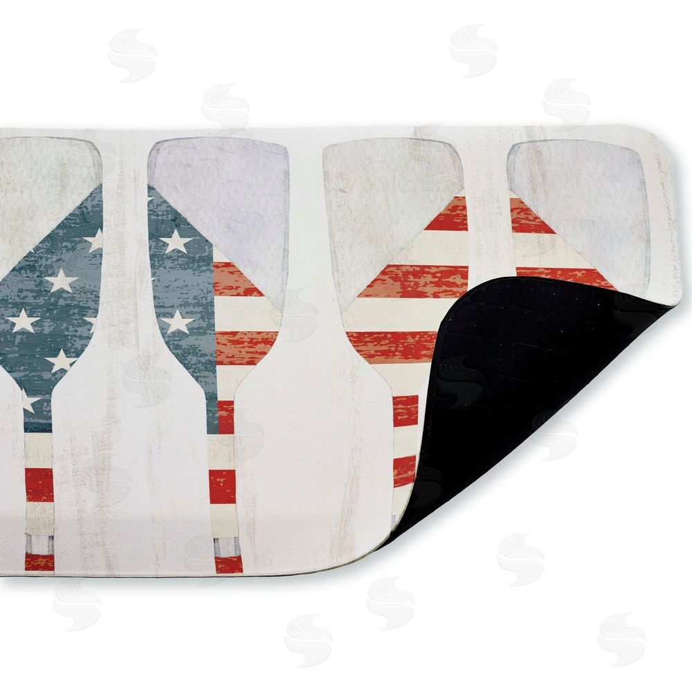 Kim Allen | Patriotic Flag Boat Paddles Anti-Fatigue Mat