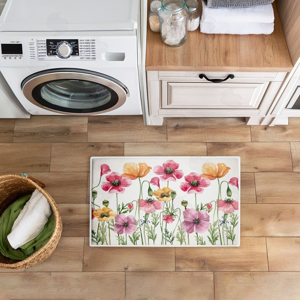 Kim Allen | Poppy Place Flower Garden Plush Bath Mat