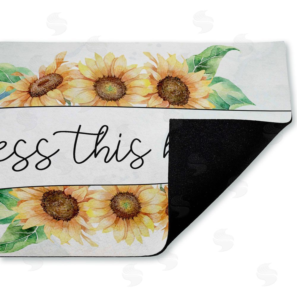 Kim Allen | Bless This Home Sunflowers Non-Woven Door Mat