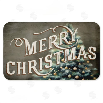 Kim Allen | Vintage Merry Christmas Greeting Anti-Fatigue Mat