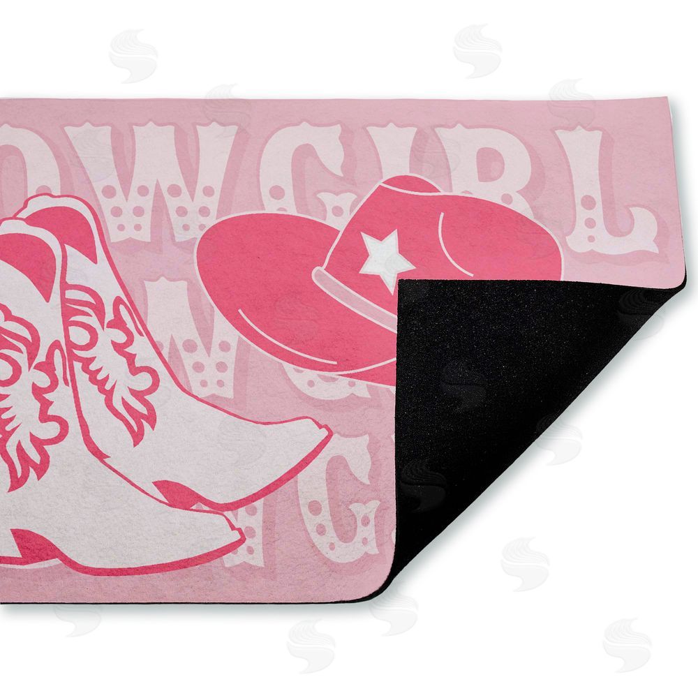 Corinne Rose Designs | Pink Pastel Cowgirl Non-Woven Door Mat