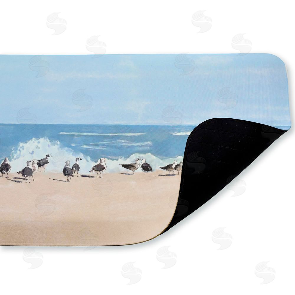 Jeff Pica | Sunny Beach Day Birds Anti-Fatigue Mat