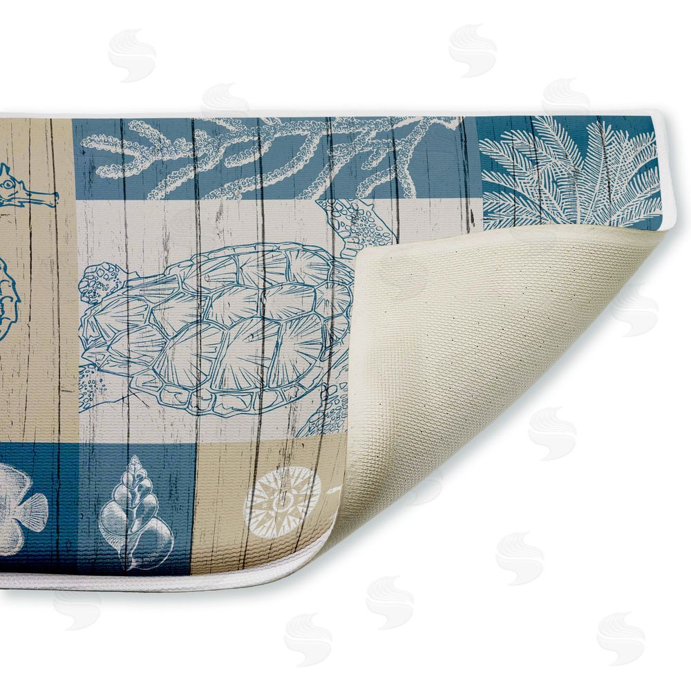 Kim Allen | Let's Sail Nautical Creatures Plush Bath Mat