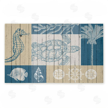 Kim Allen | Let's Sail Nautical Creatures Non-Woven Door Mat
