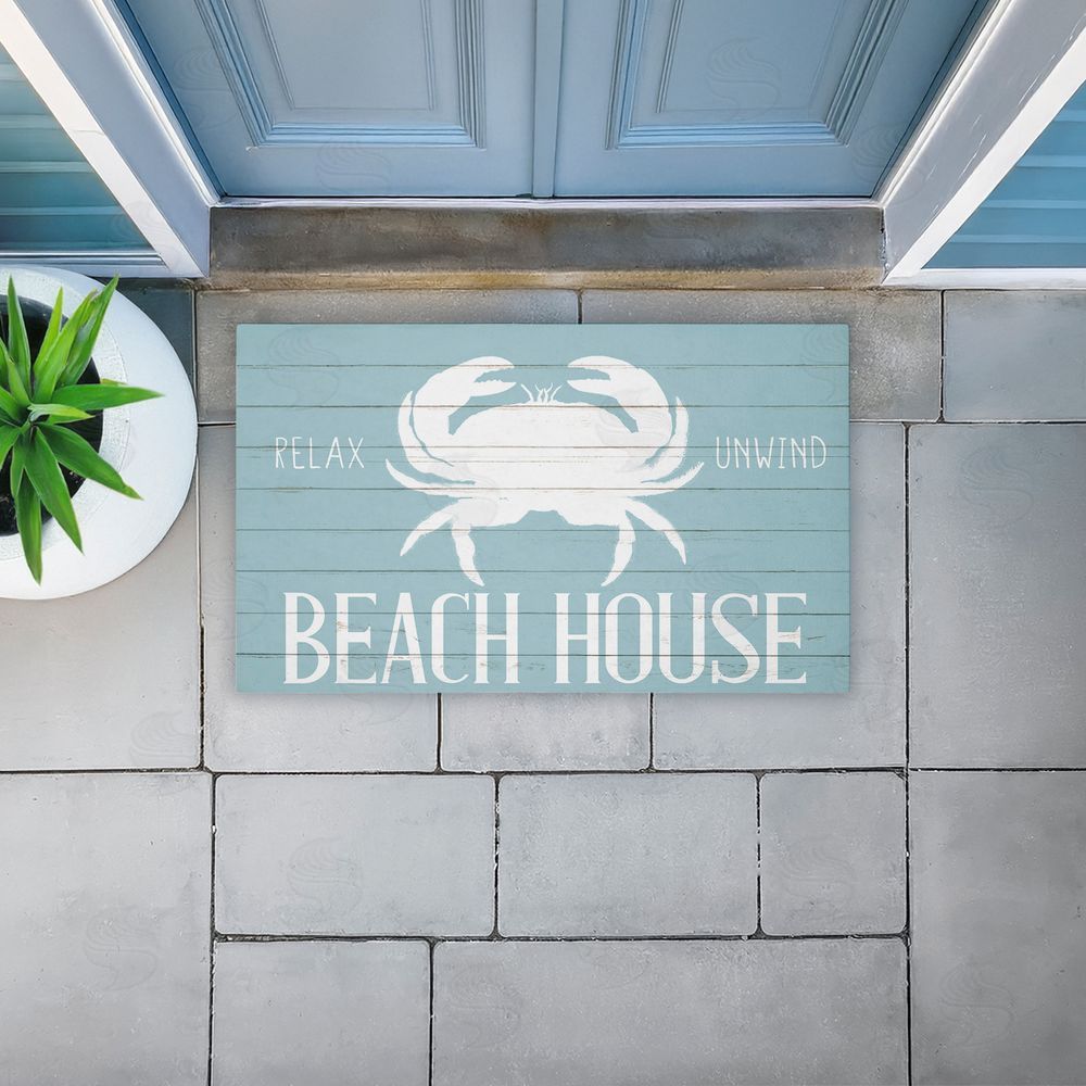 Kim Allen | Beach House Entry Crab Non-Woven Door Mat
