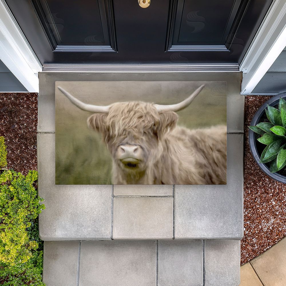 Kim Allen | Highland Cattle Dreams Non-Woven Door Mat