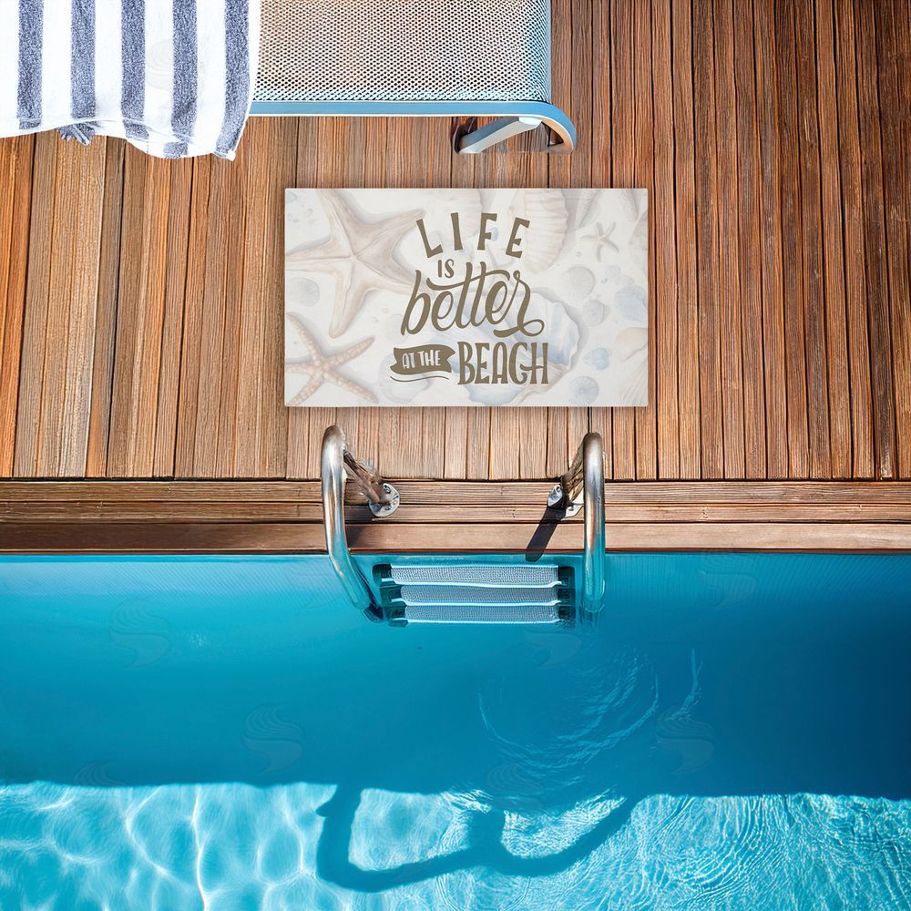 Kim Allen | Better At Beach Seashells Non-Woven Door Mat