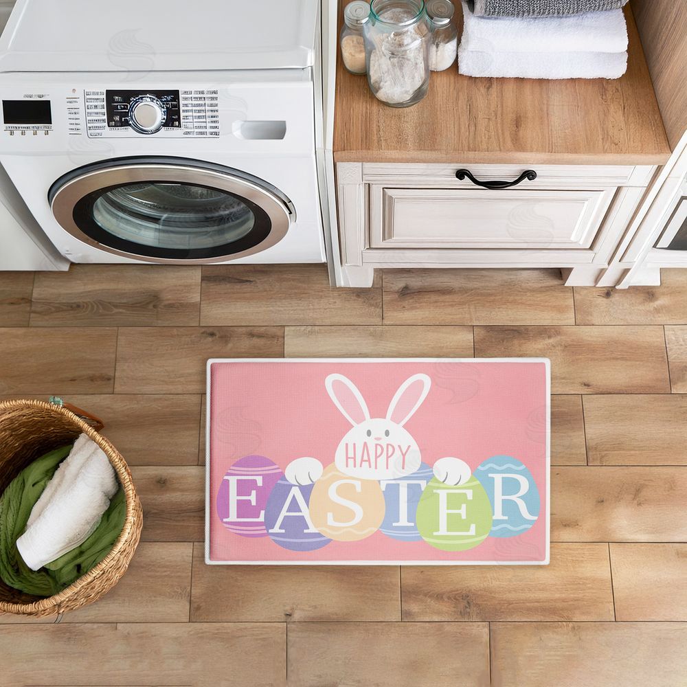 Marcus Prime | Happy Easter Bright Eggs Plush Bath Mat