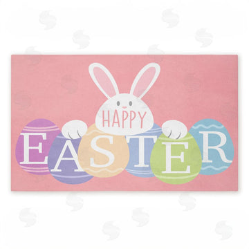 Marcus Prime | Happy Easter Bright Eggs Non-Woven Door Mat