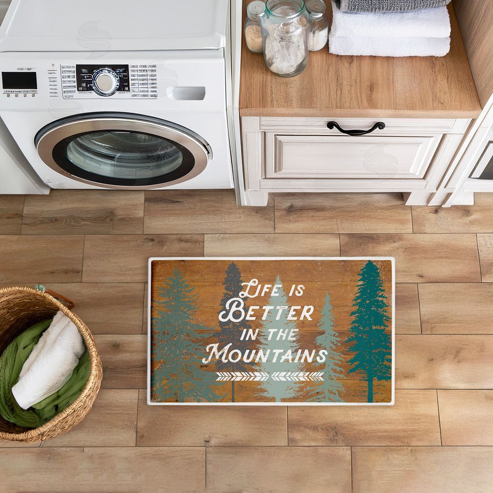 Lula Bijoux & co. | Retro Rustic Better In Mountains Plush Bath Mat