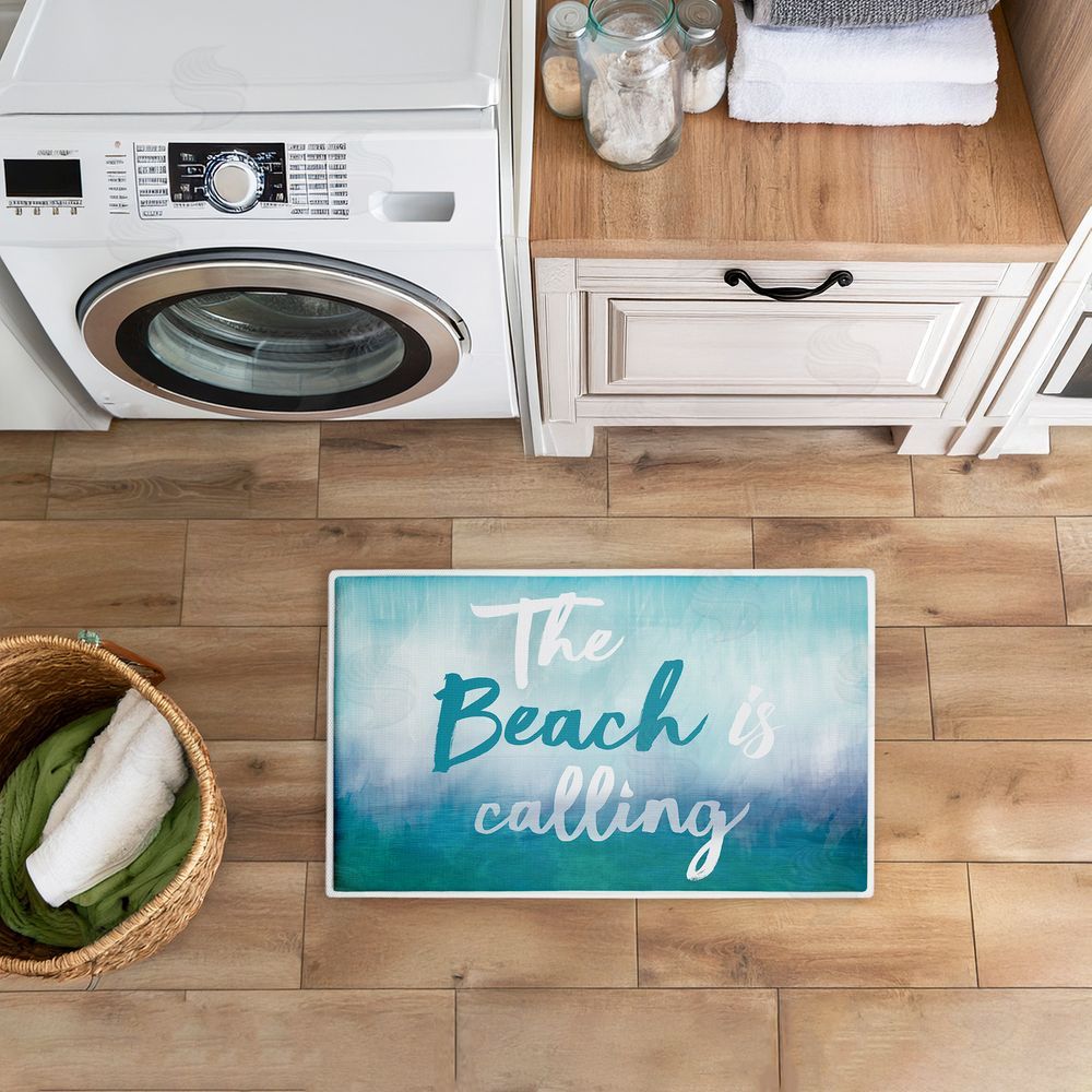 Lula Bijoux & co. | Beach Is Calling Gradient Plush Bath Mat