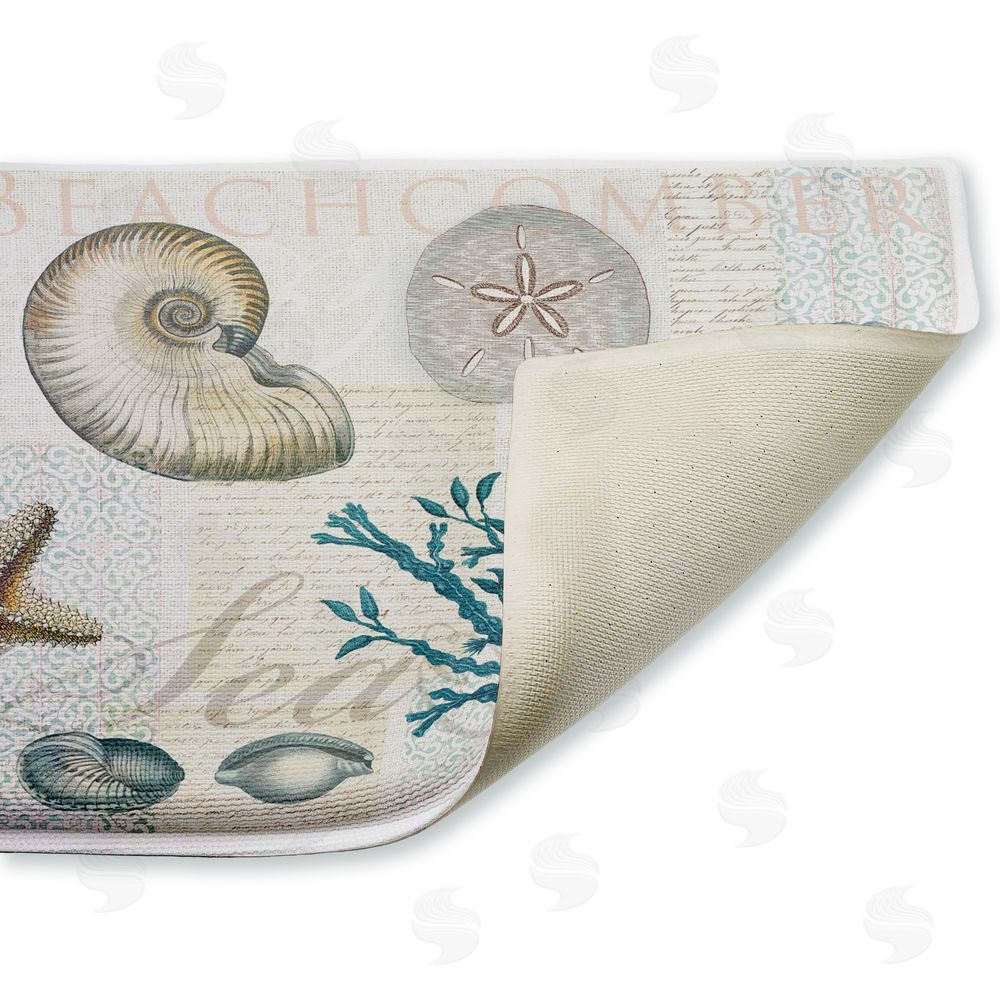 Lula Bijoux & co. | Beachcomber Vintage Sea Collage Plush Bath Mat
