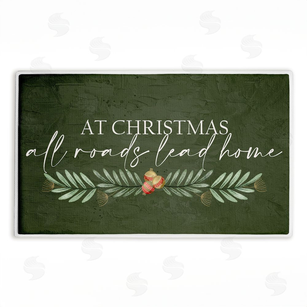 Kim Allen | All Roads Lead Home Christmas Plush Bath Mat