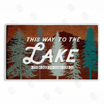 Lula Bijoux & co. | This Way To Lake Retro Plush Bath Mat