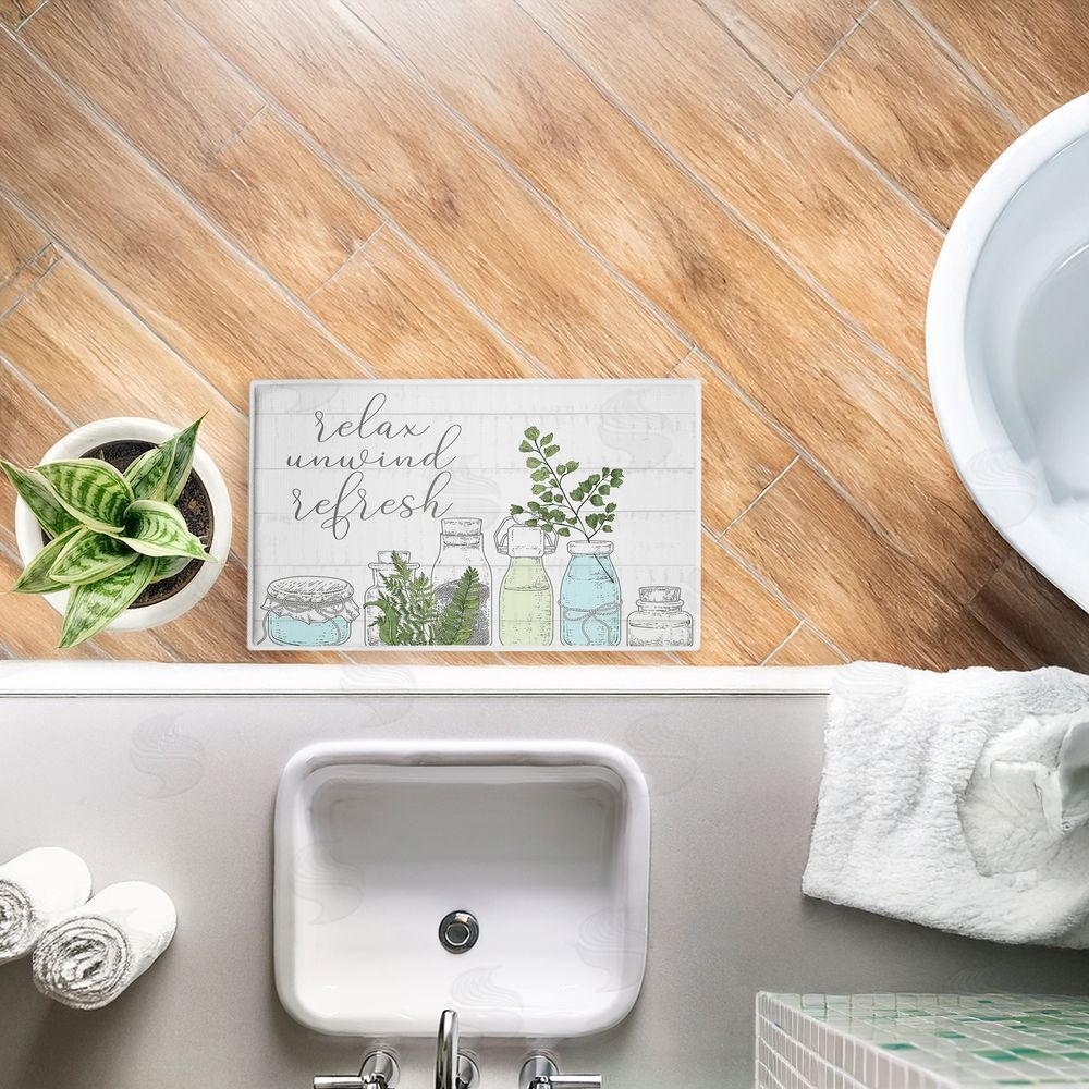 Kim Allen | Relax Unwind Refresh Botanicals Plush Bath Mat