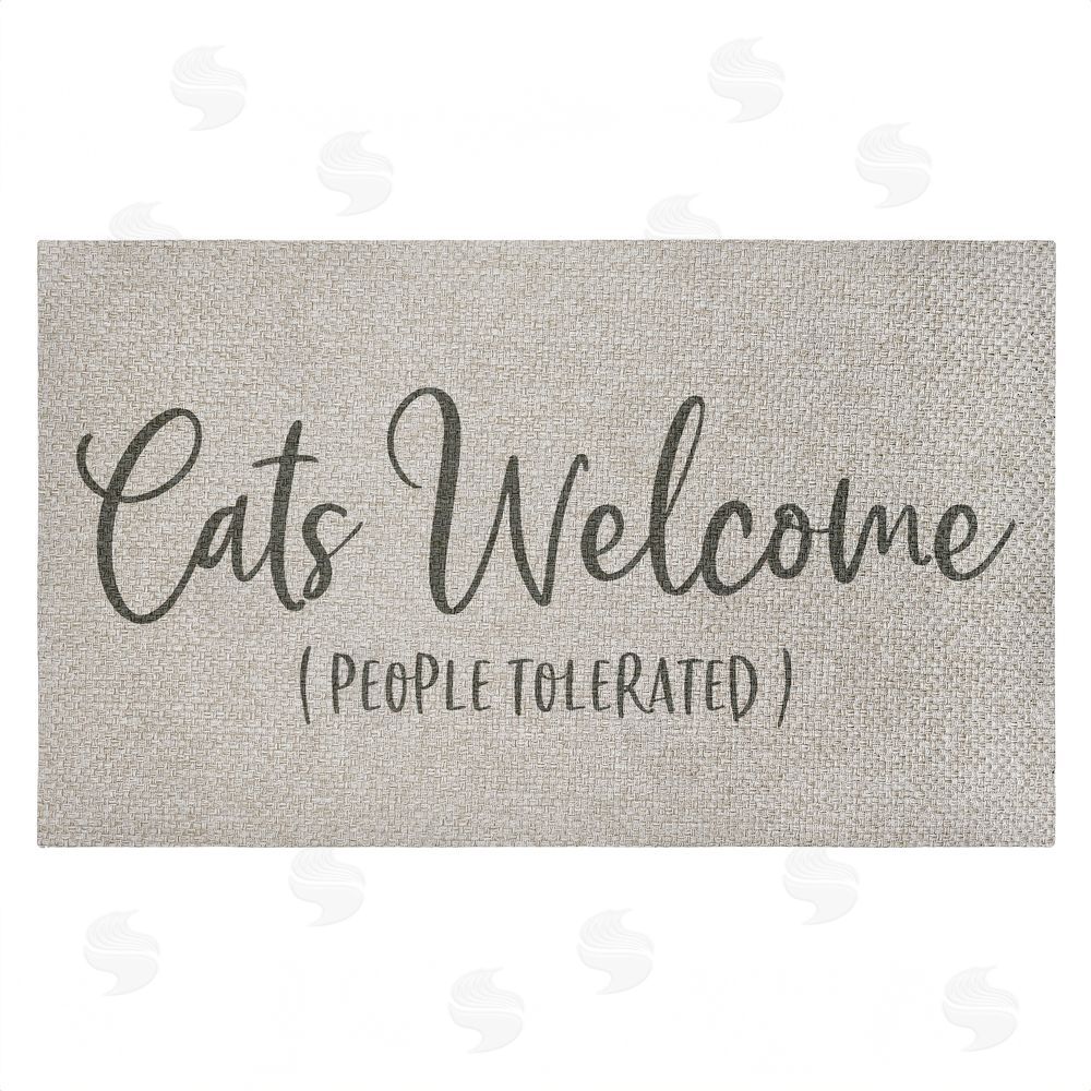 Gigi Louise | Cats Welcome People Tolerated Faux Sisal Door Mat