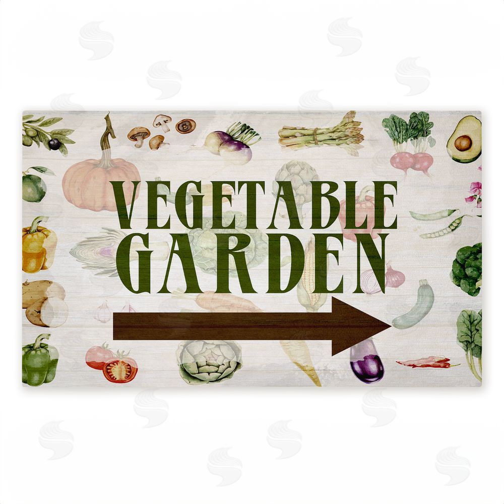 Anne Bailey | Vegetable Garden with Arrow Non-Woven Door Mat