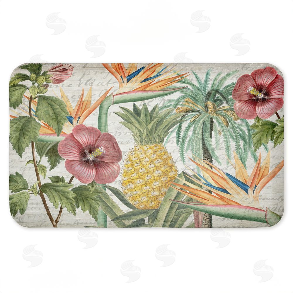 Kim Allen | Tropical Flowers & Pineapple Anti-Fatigue Mat