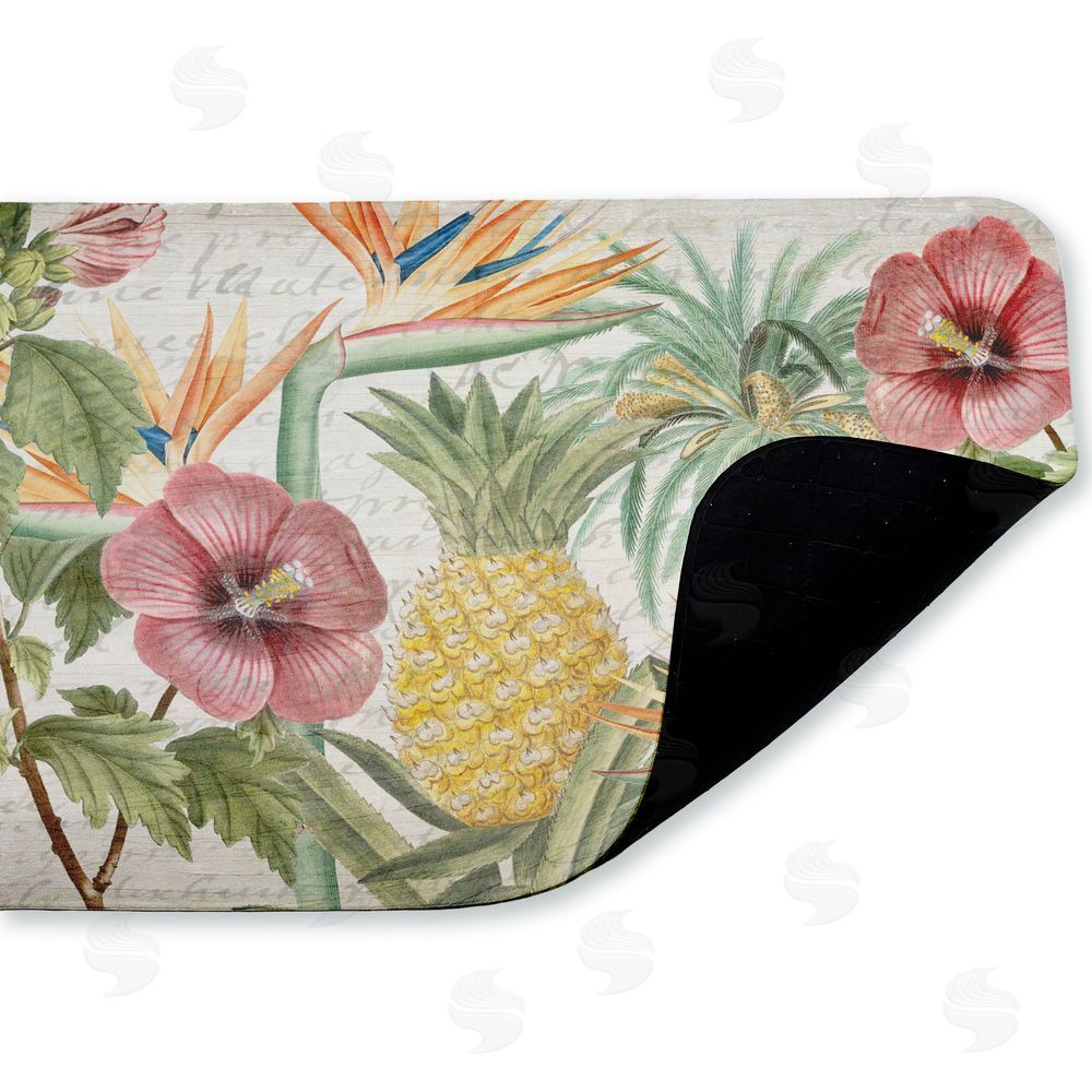 Kim Allen | Tropical Flowers & Pineapple Anti-Fatigue Mat