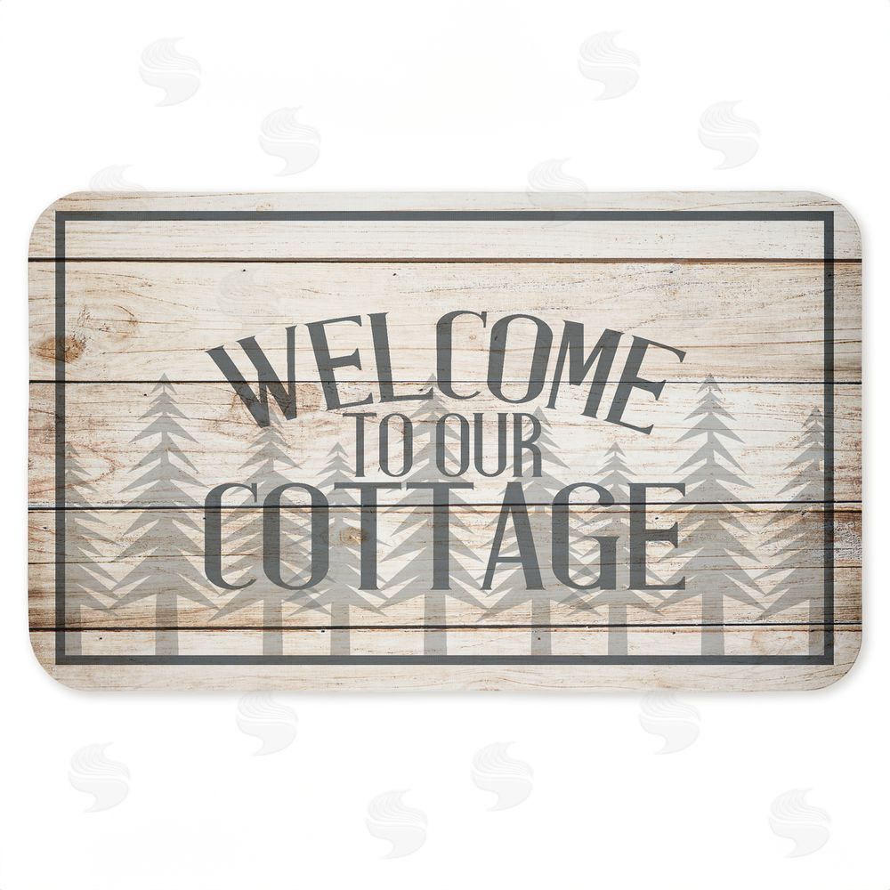 Kim Allen | Rustic Welcome Cottage Trees Anti-Fatigue Mat