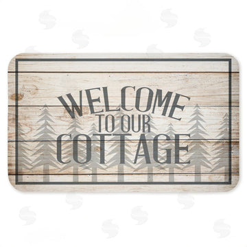 Kim Allen | Rustic Welcome Cottage Trees Anti-Fatigue Mat