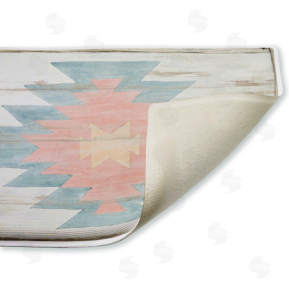 Susan Winget | Pink Navajo Pattern Plush Bath Mat