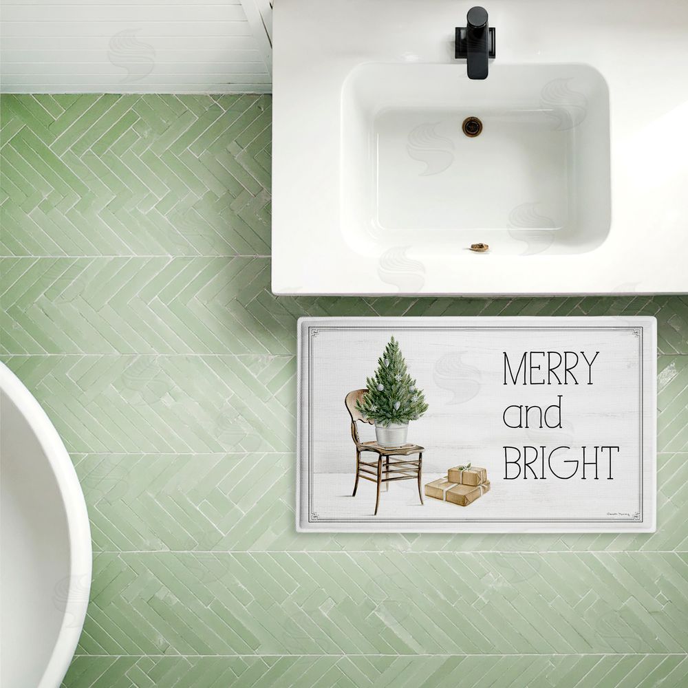 Danielle Murray | Winter In Aspen Merry & Bright Plush Bath Mat