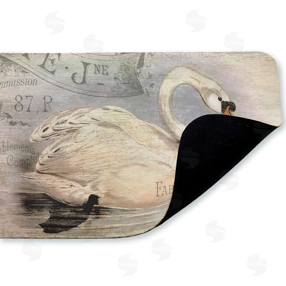 Suzanne Nicoll | French Swan Vintage Motif Anti-Fatigue Mat
