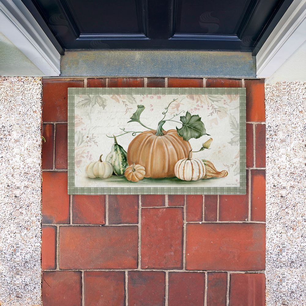 Danielle Murray | Harvest Gourds Motif Non-Woven Door Mat
