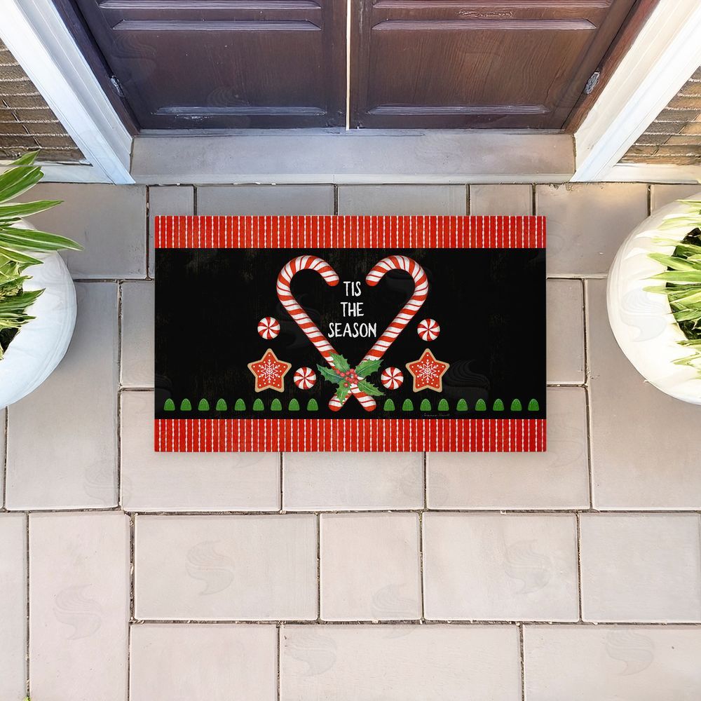 Suzanne Nicoll | Tis The Season Candy Heart Non-Woven Door Mat