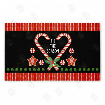 Suzanne Nicoll | Tis The Season Candy Heart Non-Woven Door Mat