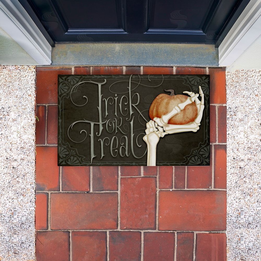Nicole Tamarin | Trick Or Treat Skeleton Hand Non-Woven Door Mat