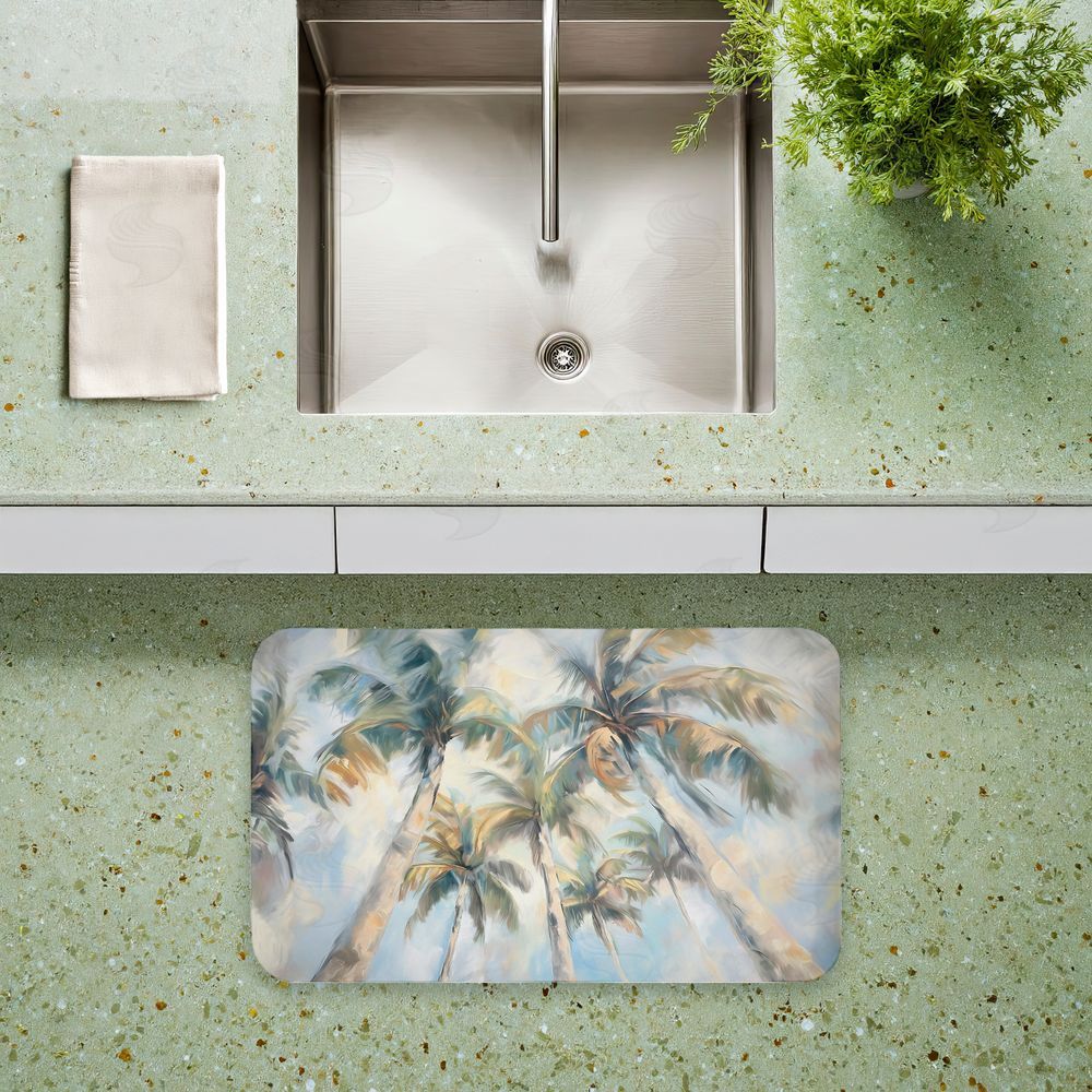 Ramona Murdock | Swaying Palms Abstract Anti-Fatigue Mat