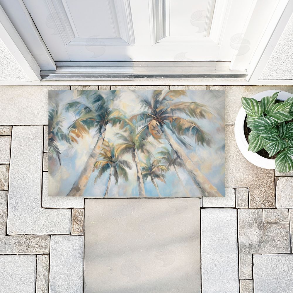 Ramona Murdock | Swaying Palms Abstract Non-Woven Door Mat