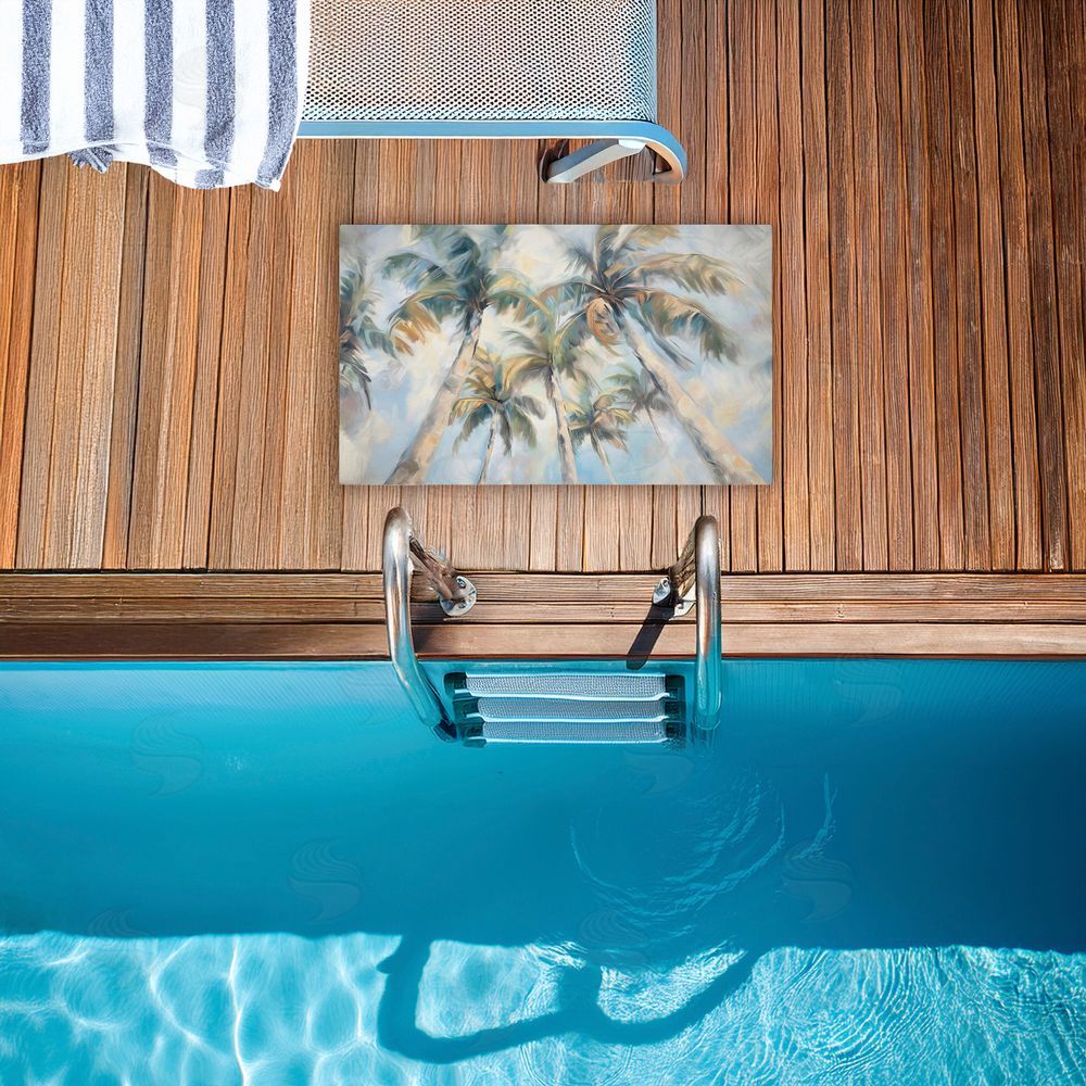 Ramona Murdock | Swaying Palms Abstract Non-Woven Door Mat