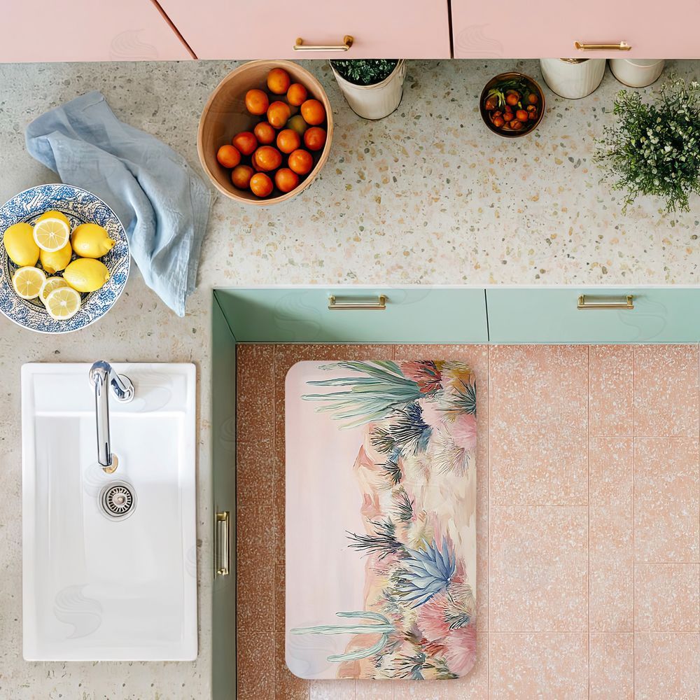 Ramona Murdock | Desert Wonderland Cacti Anti-Fatigue Mat