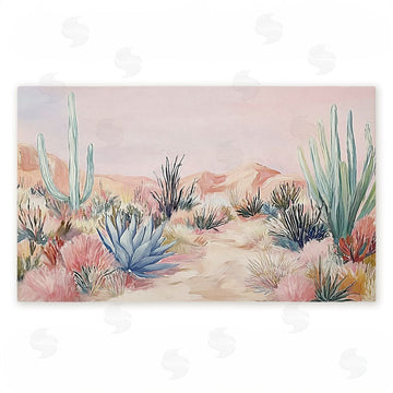 Ramona Murdock | Desert Wonderland Cacti Non-Woven Door Mat