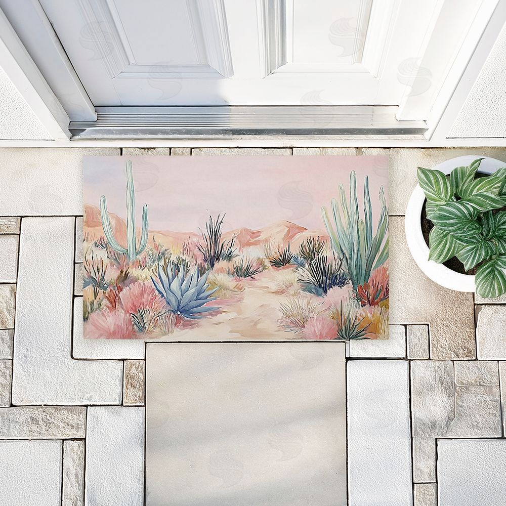 Ramona Murdock | Desert Wonderland Cacti Non-Woven Door Mat