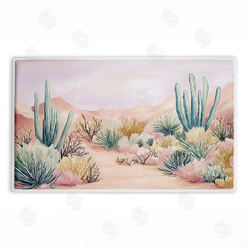 Ramona Murdock | Sandy Desert Wonderland Plush Bath Mat
