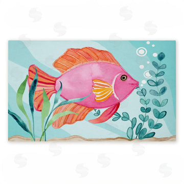 Audrey Jeanne Roberts | Fun Bright Fish Underwater Non-Woven Door Mat
